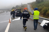 Veículo ligeiro incendiou-se na auto-estrada